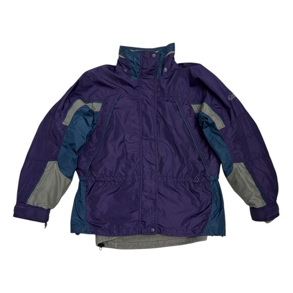 COLUMBIA 2-in-1 Convertible Fleece Waterproof Ski Snowboard Jacket Womens Large - Picture 3 of 6